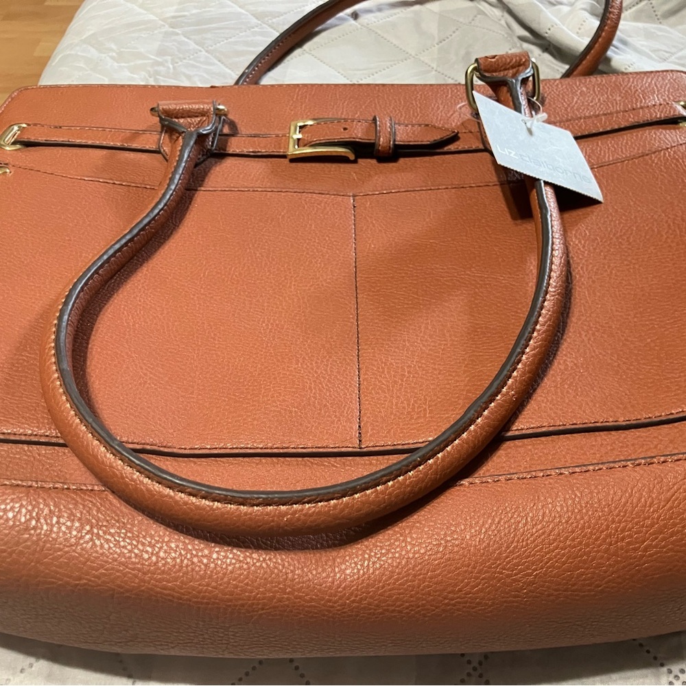 Elegant Brown Leather Handbag